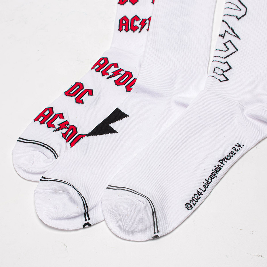 3PAIR PACK AC/DC ASSORTED CREW / [ ACA370 ] Perris Socks / �ڥ꡼�����å���