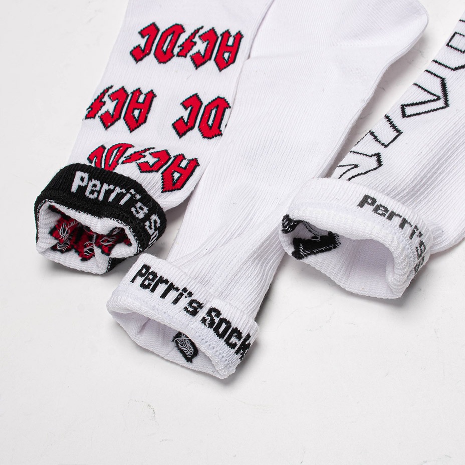3PAIR PACK AC/DC ASSORTED CREW / [ ACA370 ] Perris Socks / �ڥ꡼�����å���