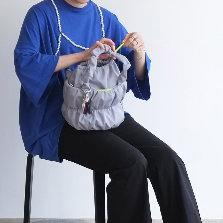pokkori kinchaku 2way tote [ C24007 ] cheek / ������