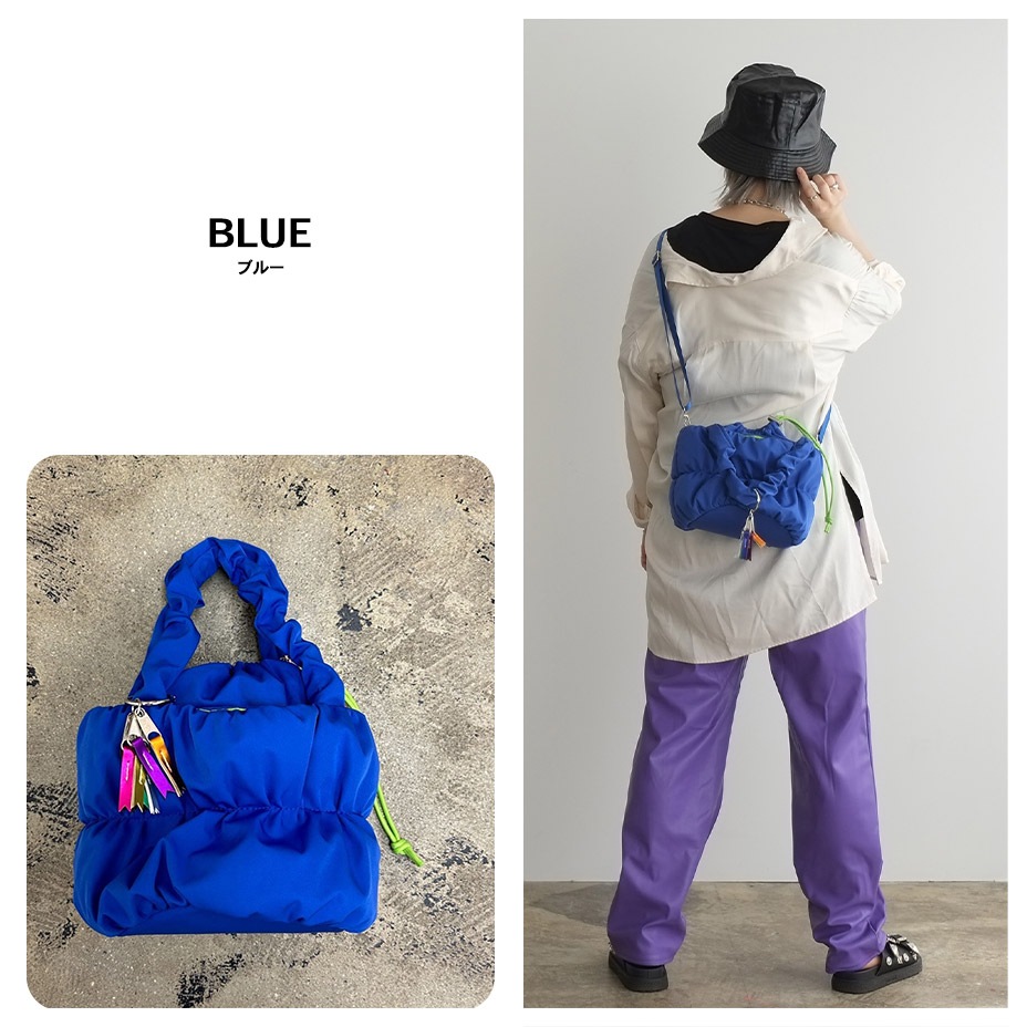 pokkori kinchaku 2way tote [ C24007 ] cheek / ������