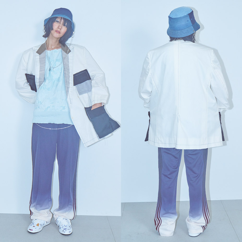 GRADIENT DYED TRACK TROUSERS 03 [ BS250619 ] BODYSONG / �ܥǥ�����