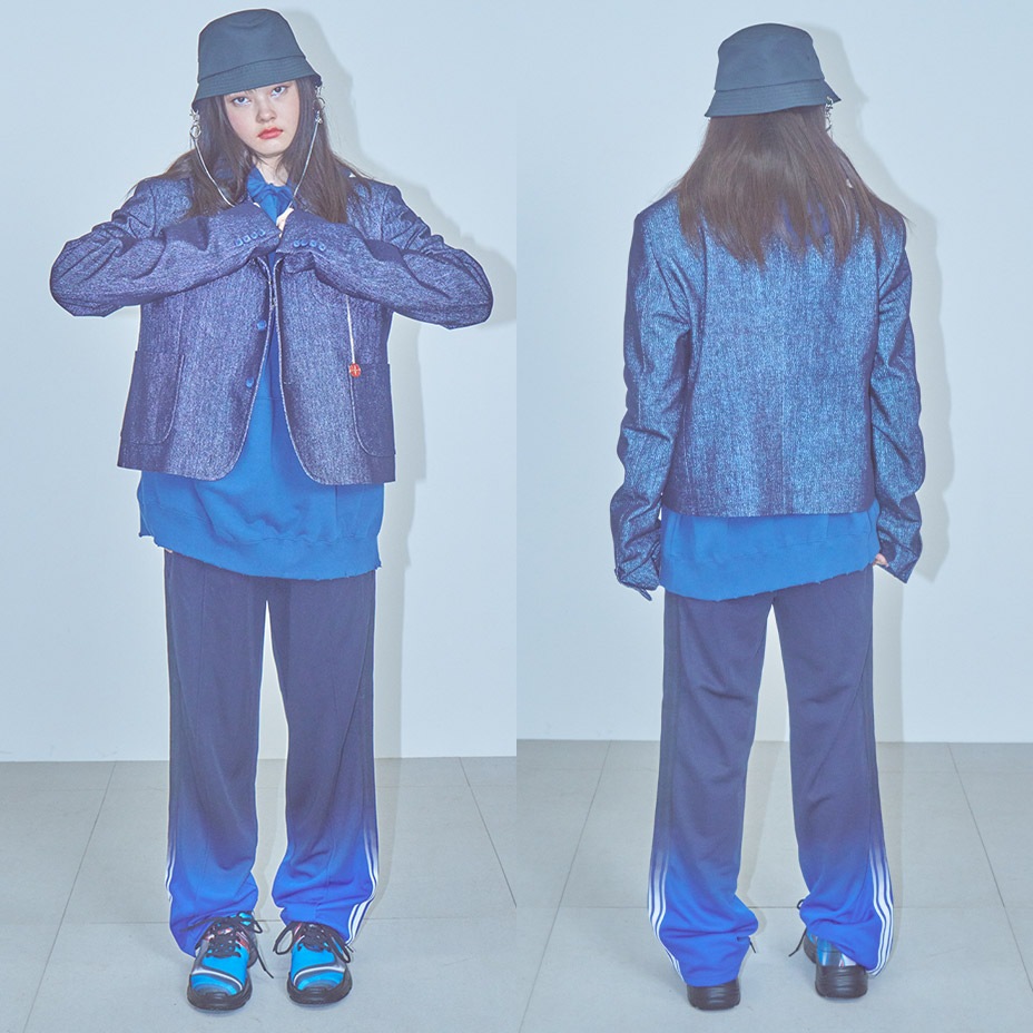 GRADIENT DYED TRACK TROUSERS 03 [ BS250619 ] BODYSONG / �ܥǥ�����
