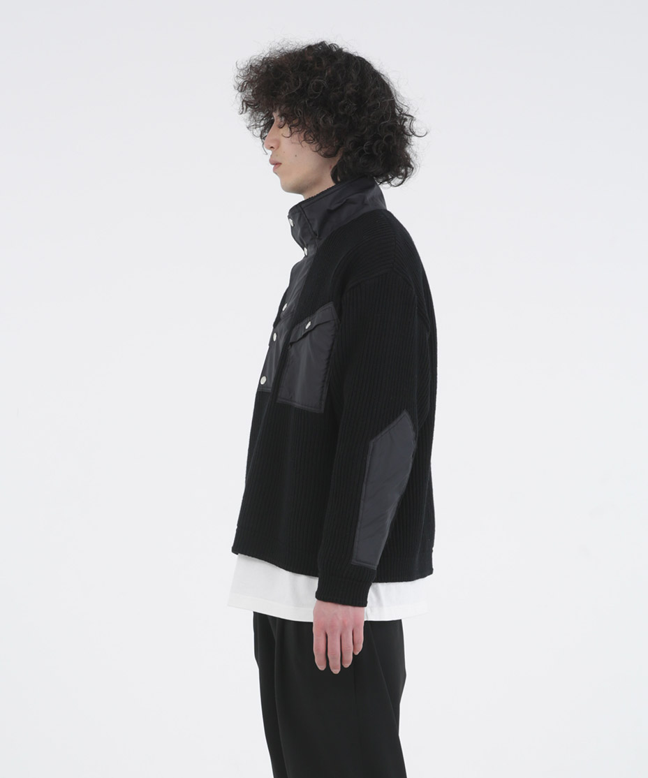 TUCK BORDER COMBI KNIT [ 278203 ] IROQUOIS / ��������