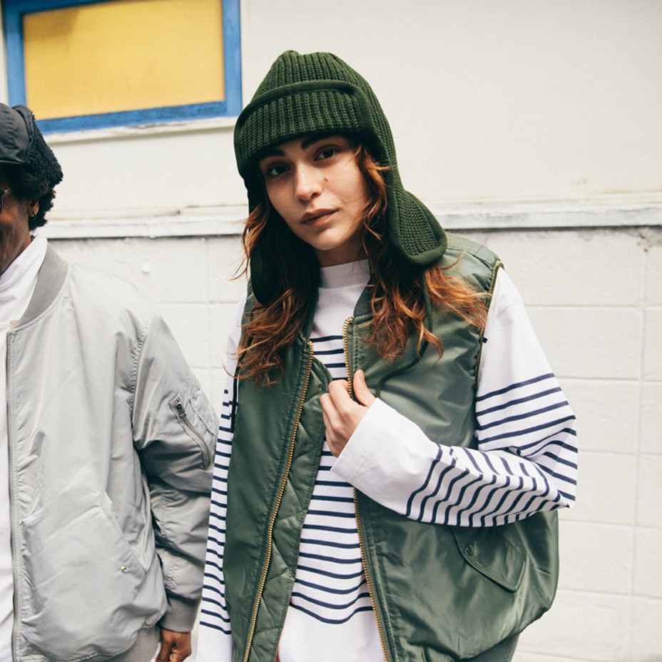 Knit Bomber Cap [ HTM233012 ] HUNTISM / �ϥ�ƥ�����
