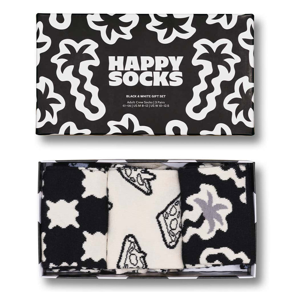 3-Pack Black & White Socks Gift Set [ 10254008-01 ] Happy Socks / �ϥåԡ����å���