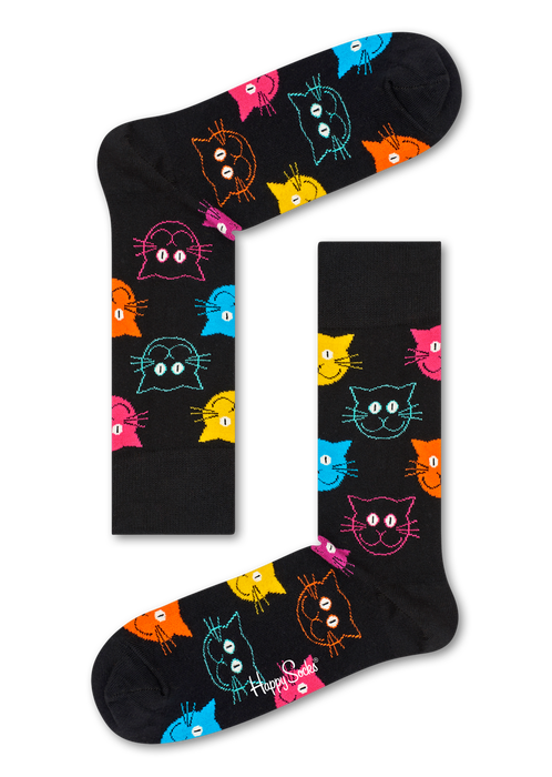 Cat Sock [ 113039-98 ] HAPPY SOCKS / �ϥåԡ����å���