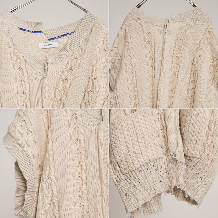 INSIDE OUT KNIT V [ BS239301 ] BODYSONG / �ܥǥ�����