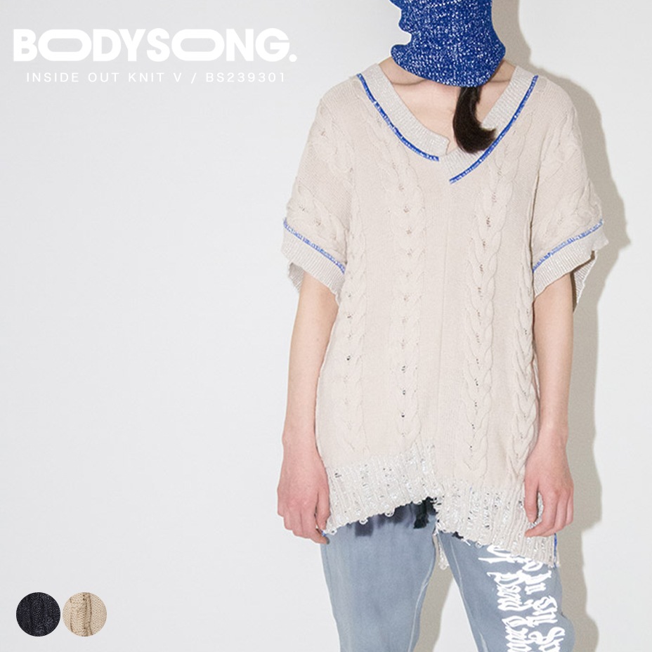 INSIDE OUT KNIT V [ BS239301 ] BODYSONG / �ܥǥ�����