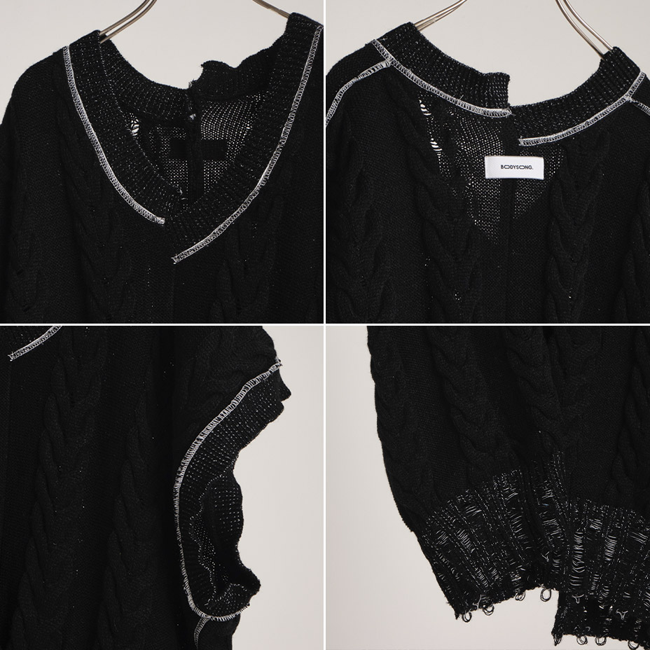 INSIDE OUT KNIT V [ BS239301 ] BODYSONG / �ܥǥ�����