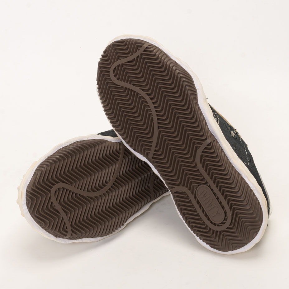 "BLAKEY" OG Sole Ripping And Overdyeing Canvas Low-top Sneaker [ MIHARA YASUHIRO / �ߥϥ�䥹�ҥ� ] A16FW729