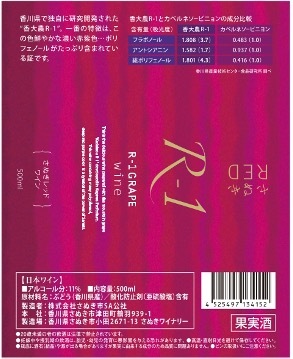 さぬきRED R-1ワイン