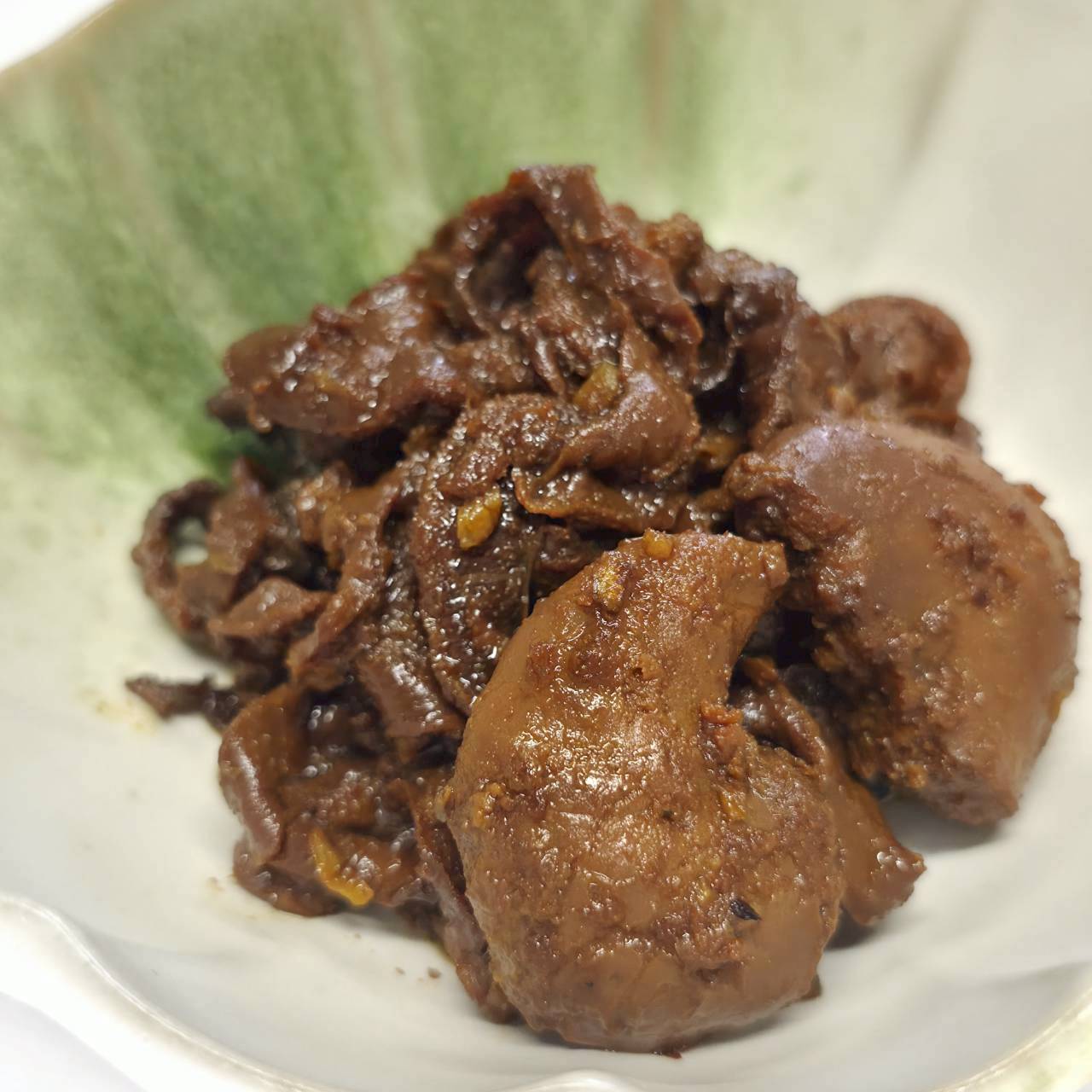 帆立の浜頓煮《帆立の卵とヒモの甘露煮》