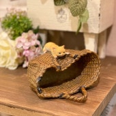 にらめっこ蛙 カエル ミニチュアアニマル 小さな動物の世界 レトロ