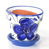 ����ȭ��FLOR AZUL3.5�ʥ֥롼�˥��ڥ�������DECORADO ȭ �ץ�󥿡� �ƥ饳�å� ƫ�� �� �������