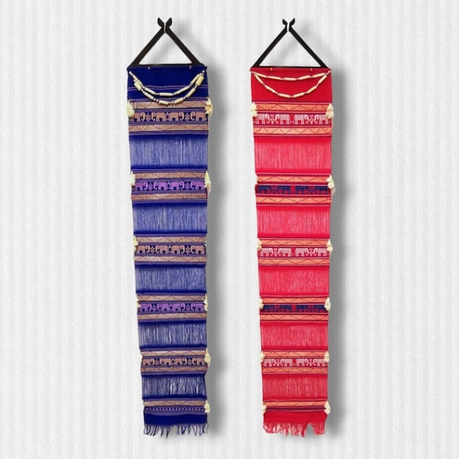 タスペトリー】インド布 壁掛け ヴィンテージ手刺繍パッチワーク壁掛け