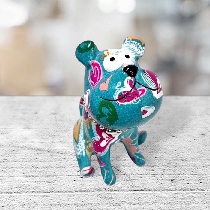 8348 犬 貯金箱 ポンピドゥ風 アート かわいい おしゃれ ポップ マネー