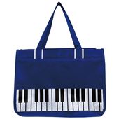 レッスンバッグ スクエア トートバッグ ピアノ 鍵盤 大容量 音楽 鞄