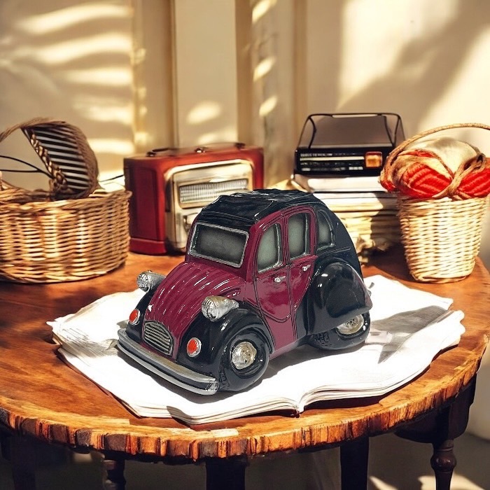 bang bang car 赤い車 くるま 自動車 貯金箱 インテリア コインバンク