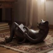のぞき猫貯金箱金 18-248c 猫 招き猫 和風 かわいい 置き物