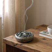 香炉 白鶴亀 201912y2-04 銅製 アンティーク お香 長寿 プレゼント