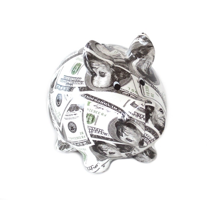ツインビー ソフビ 貯金箱 タグあり 貯金箱 ぶた アルミ製 かわいい おしゃれ シルバー アルミコイン
