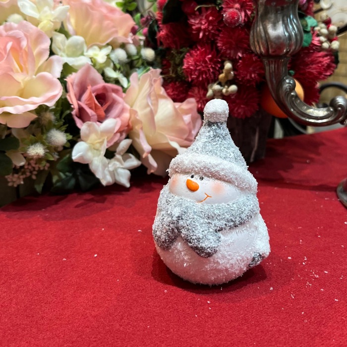 ラブリースノーマン 雪だるま メリークリスマス ホワイト