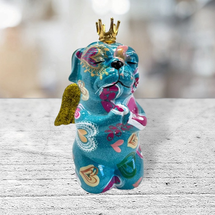 8350 犬 貯金箱 ポンピドゥ風 アート かわいい おしゃれ ポップ マネー