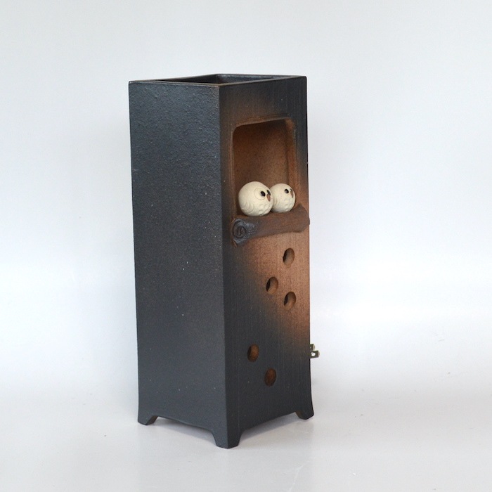 信楽焼】 あかりシャワーふくろう