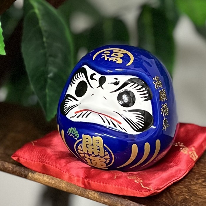 だるま 開運 ダルマ 達摩 青 陶器 貯金箱 達摩大使 魔除け
