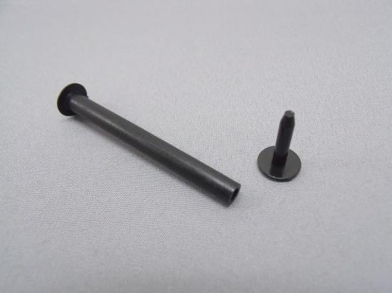 カラーストッパー  S-5-黒（100本）白箱入り
