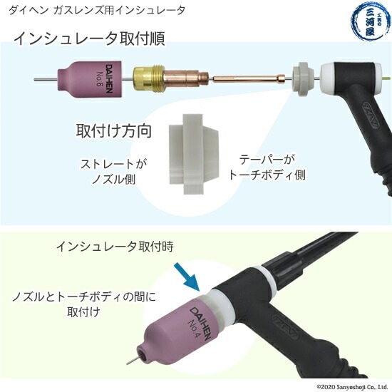 ダイヘン ( DAIHEN ) ガスレンズ インシュレータ H21B60 TIG