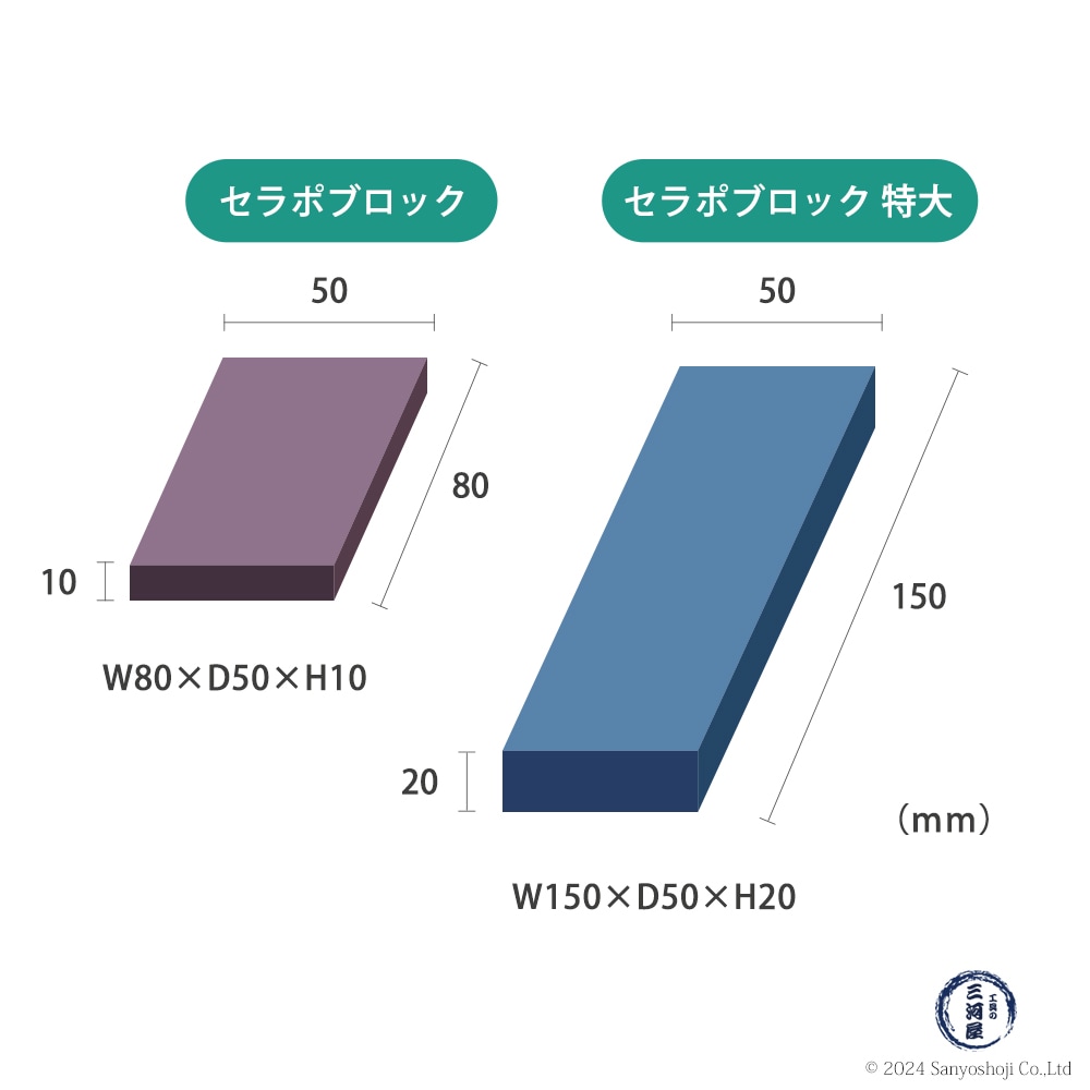 タクト ( TACT ) 研磨用 セラポブロック #46 80x50x10 3枚/箱 磨き 3P