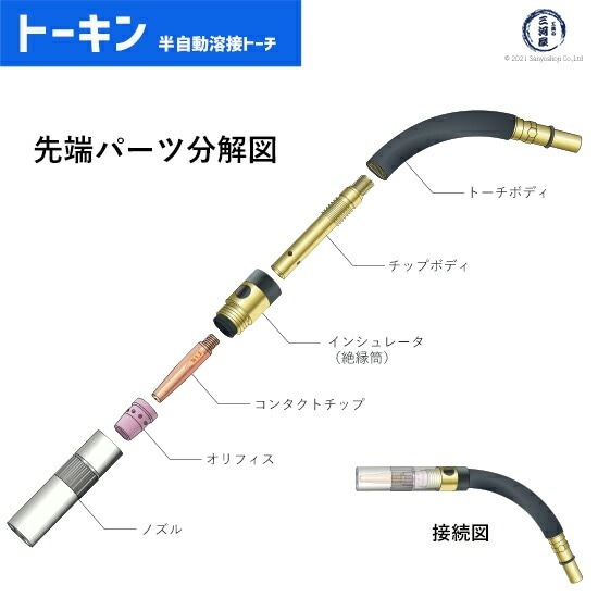 トーキン ( TOKIN ) Dチップ TIP023009 ダイヘン CO2 / MAG 溶接