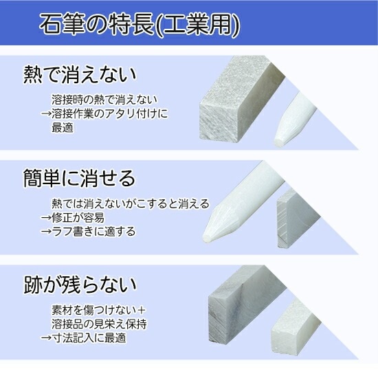 大阪石筆 ( OSK ) ろう石 ( 石筆 ) 丸型 ( 太 ) 太丸 箱 50本 | 大阪