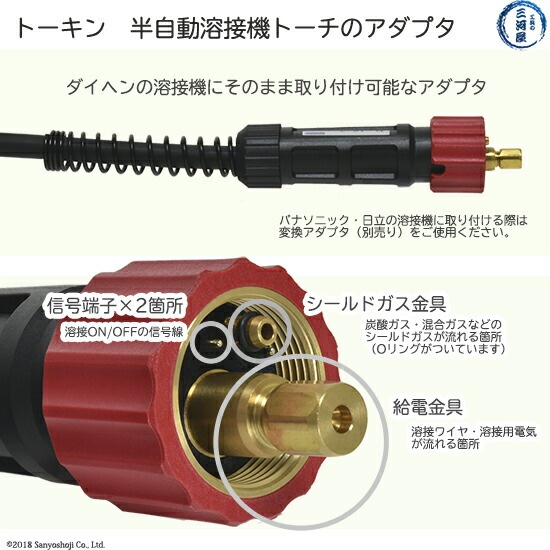 炭酸ガス半自動溶接機 + LIFT TIGトーチ ※オプションで炭酸ガスセット