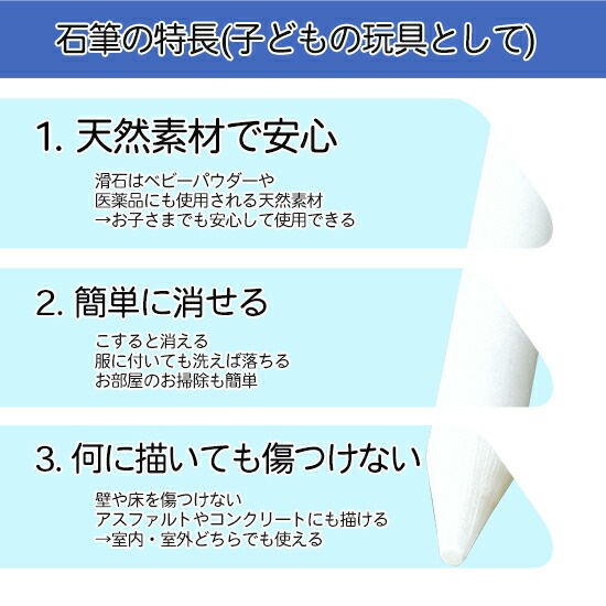 大阪石筆 ( OSK ) ろう石 ( 石筆 ) 四角 ( 太 ) 二分角 箱 50本 | 大阪