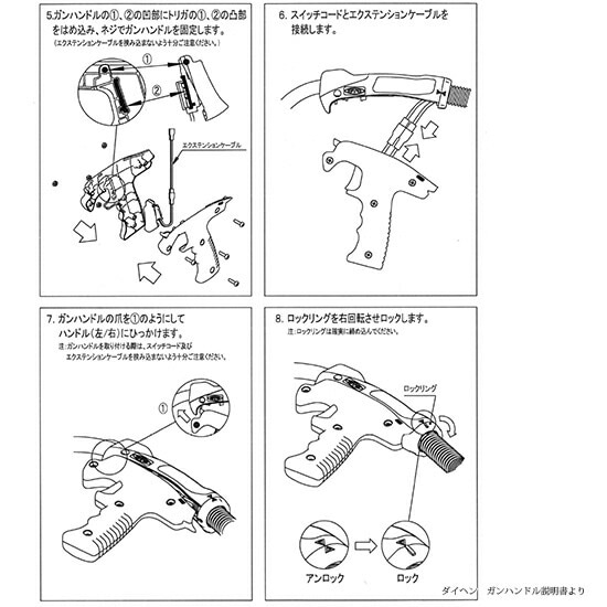 ダイヘン ( DAIHEN ) ガンハンドル キット ( 空冷 トーチ 用) U6256K00