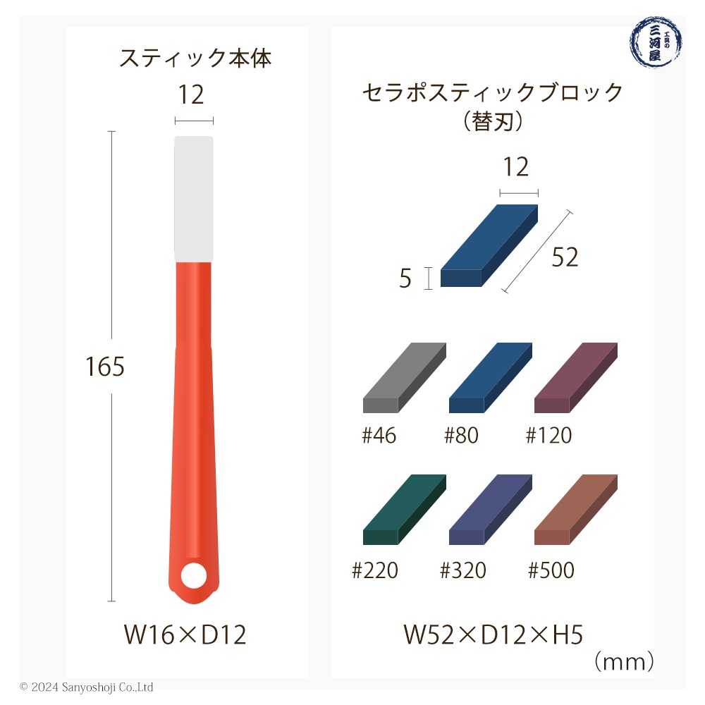 タクト ( TACT ) 研磨用 セラポスティックブロック ( 替刃 ) #46 10個