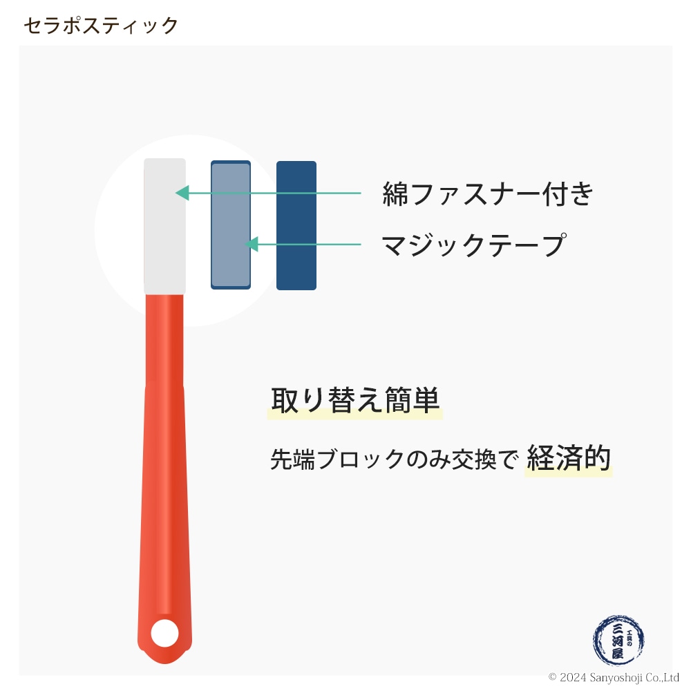 タクト ( TACT ) 研磨用 セラポスティックブロック ( 替刃 ) #80 10個