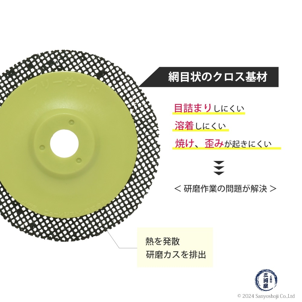 ニューレジストン ( ニューレジ ) 網目状研磨用ディスク フリーサンド