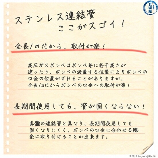 日酸TANAKA 連結管 CT-S-B2B1-4-1000 可燃性ガス 用 集合装置 向け