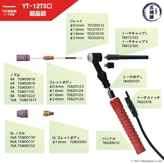 コレットボディ　コレット Panasonic ( パナソニック ) コレットボディ φ 2.0 mm TEB00092 TIG