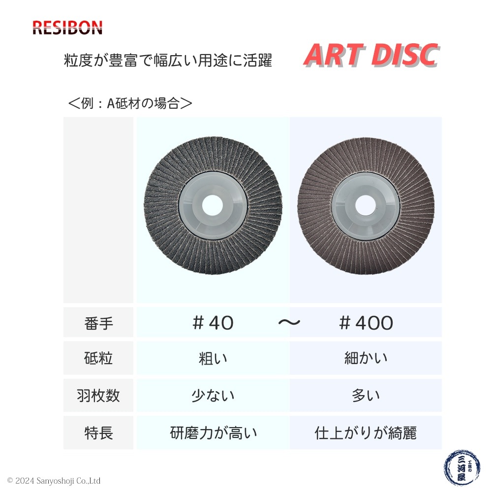日本 レヂボン ( レジボン ) 研磨・研削砥石 アートディスク 100x15