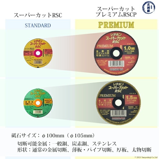 日本 レヂボン ( レジボン ) 切断砥石 スーパーカットプレミアム