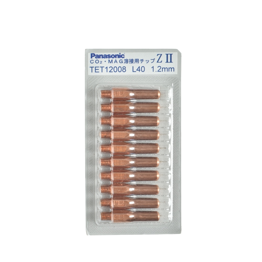 Panasonic　CO2・MAG溶接用チップ　純正品　2箱セット（200本） Panasonic ( パナソニック ) Z-2 チップ 1.6 mm用 TET01691 CO2