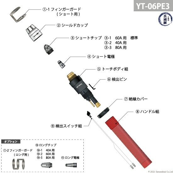 Panasonic ( パナソニック ) チップ 電極 セット 40A 40A-LONG-SET