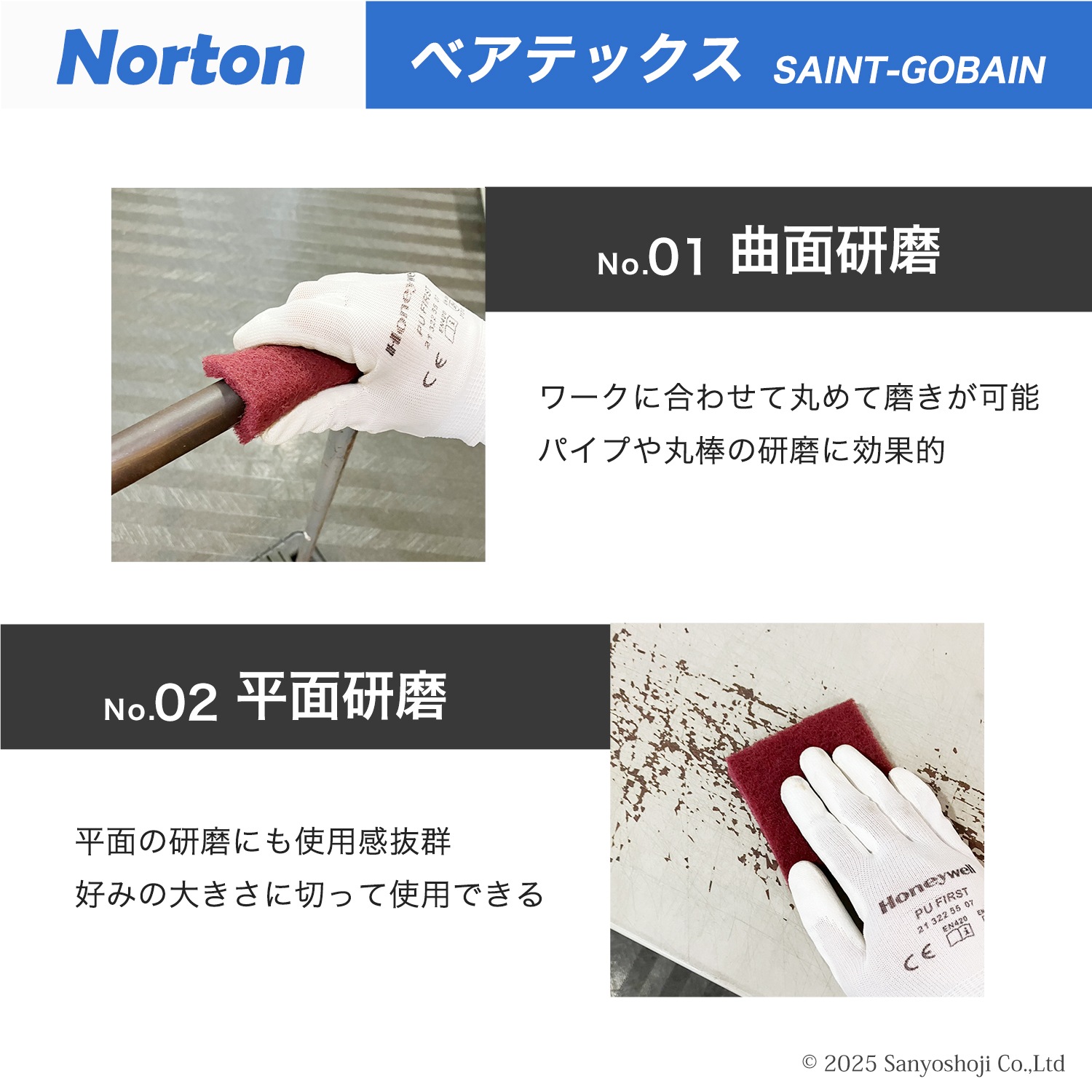 ノートン ( NORTON ) ベアテックス ハンドパッド 2BTPAD-400 #400 10枚