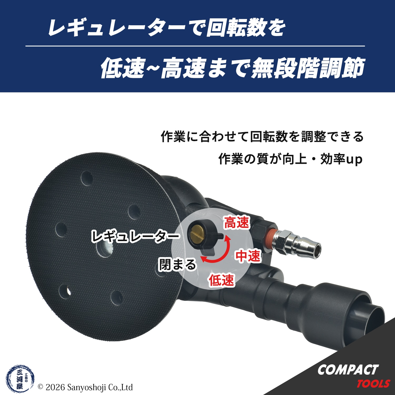 コンパクトツール 吸塵式 ダブルアクションサンダー RG-95D マジック