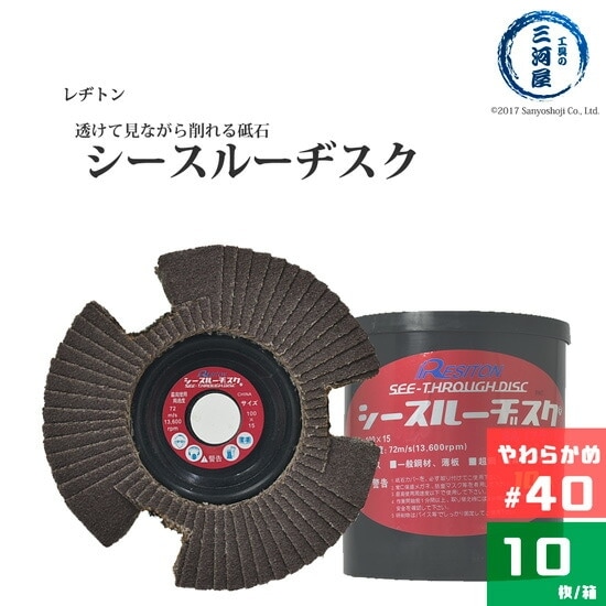 レヂトン ( レジトン ) 研削砥石 シースルー ディスク SA 透けて見える 