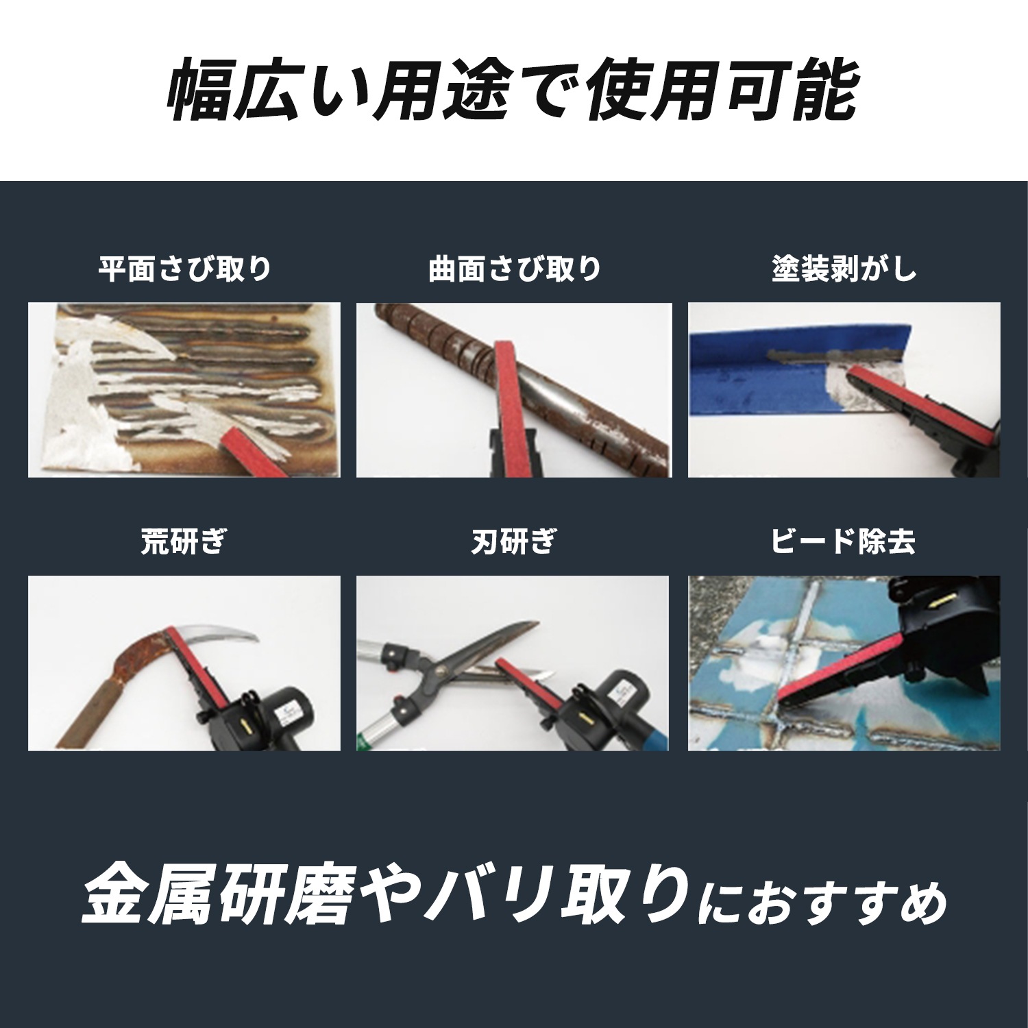 コンパクトツール エアベルトサンダー RG-210 ベルトサイズ 幅 10mm